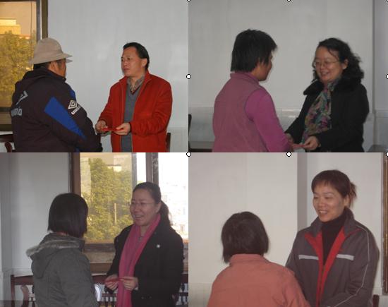 教工党支部书记慰问困难群众