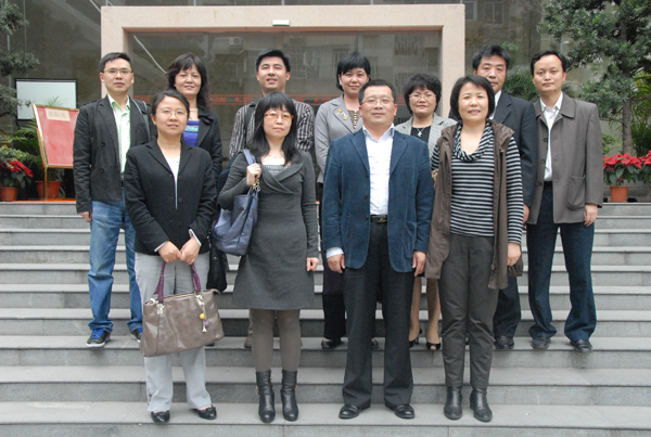 财院调研人员与广商会计学院领导教师合影