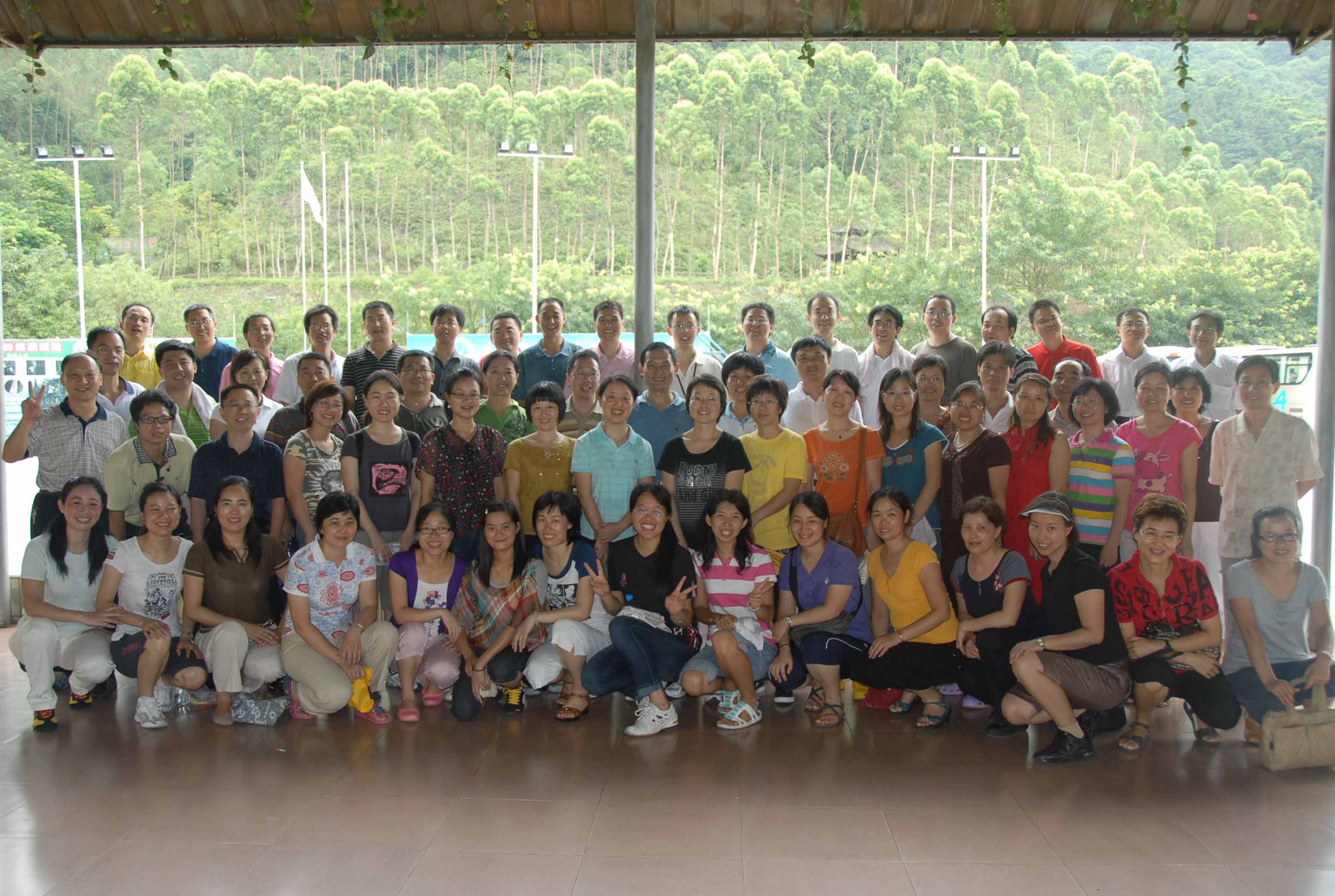 财院全体与会教职工合影