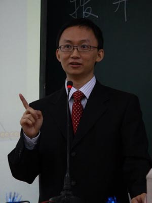 2008年冬天,金志舜为广外同学开的讲座