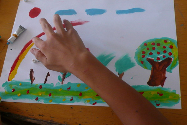 别开生面的手指画,不一样的创作