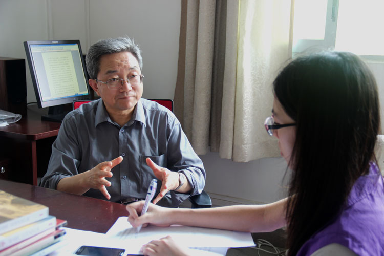 采访栾栋教授过程 采访栾栋教授过程