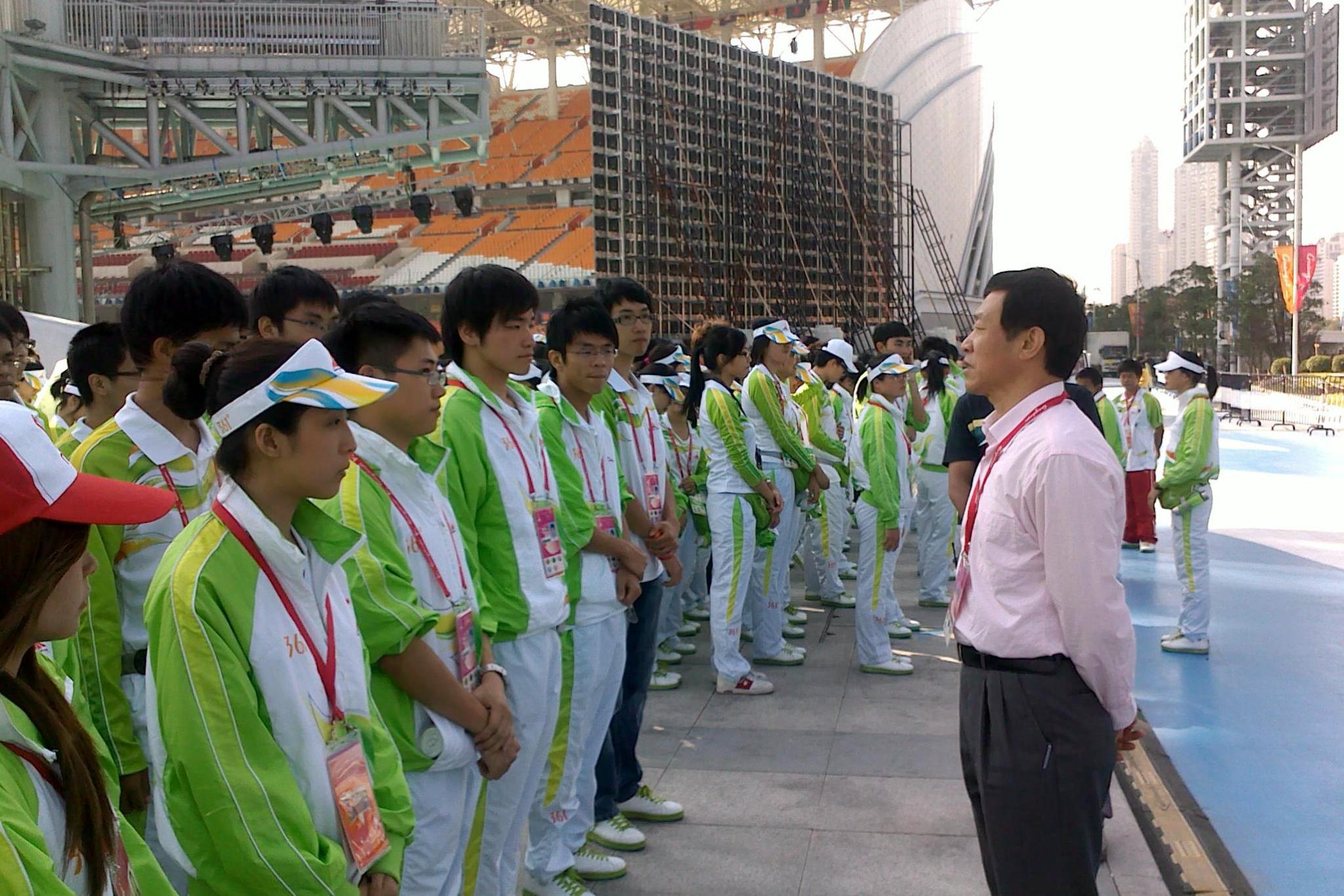 许国彬动员亚运开幕式志愿者