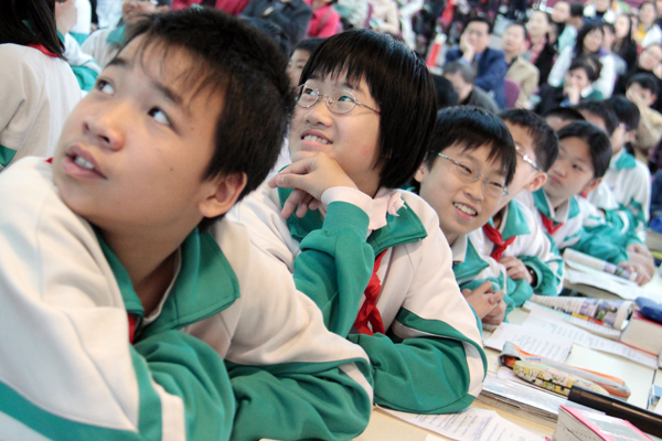 同学们听得津津有味