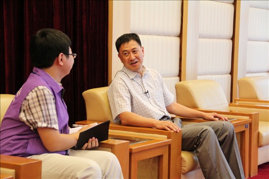 隋广军书记接受新闻网记者采访 隋广军书记接受新闻网记者采访